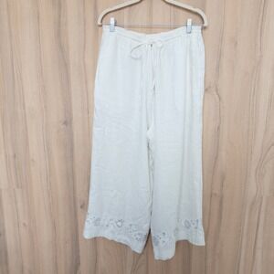 Knit Waistband Linen Pants - Fig - 18 - Plus